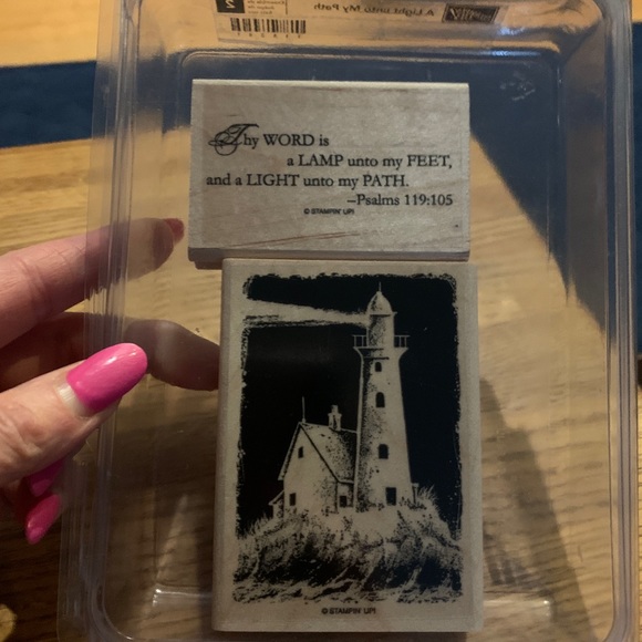Stampin' Up! Other - A Light Unto My Path Stampin Up Lighthouse & Psalm mounted rubber stamp set